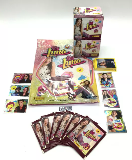 Soy Luna Disney ALBUM NEUF + 2 Box 50 Packs Stickers Panini neuf + 11 pochettes