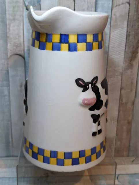 RAYWARE Country Kitchen Large Porcelain Jug Cow Design 2