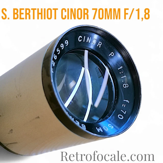 Lot de quatre objectifs cinema Som Berthiot monture D