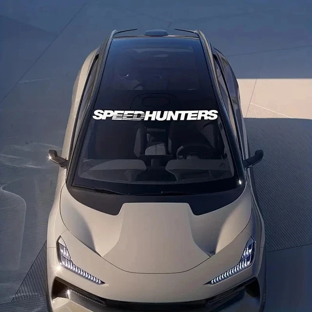 Adesivo Parabrezza Auto 130x21cm - Decorazione Riflettente, Motivo Motore Da Corsa, Universale Per Auto - Foto 5