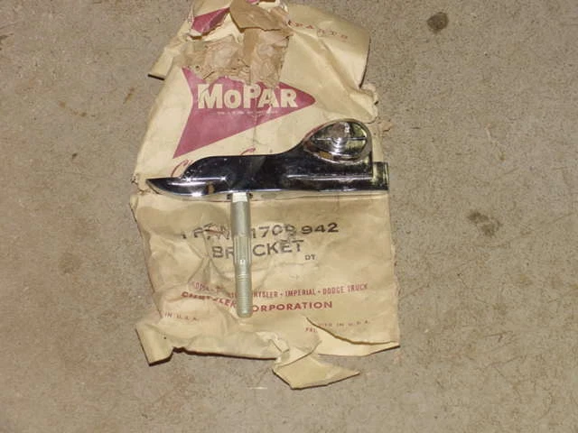 1957 1958 NOS MoPar Vent Window PIVOT BRACKET Plymouth Dodge DeSoto Chrysler