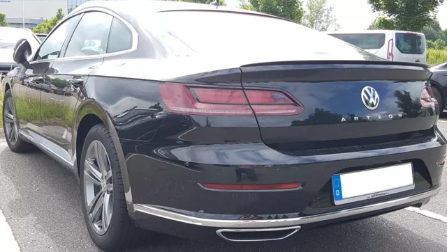 Pour Hayon Spoiler Aileron Lèvre Noir Brillant pour Arteon Volkswagen Sportsline