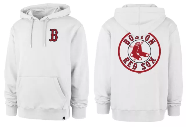 MLB Boston Red Sox Hoody Helix Backer LC weiß Kaputzenpullover Sweater Pullover