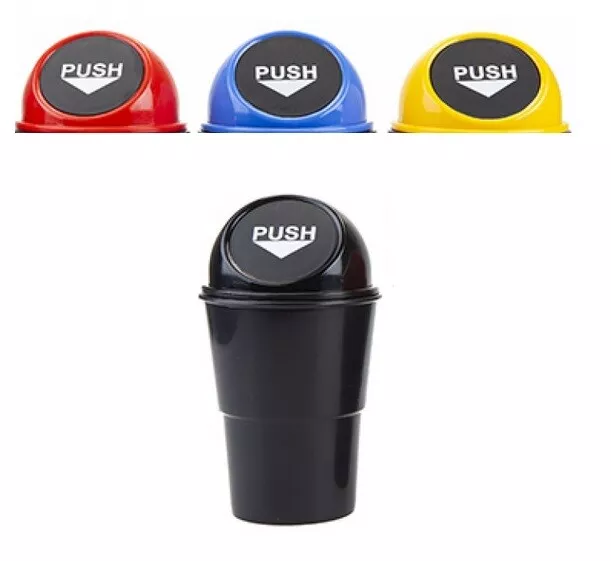 Proline Plastic Car Cup Holder Mini Trash Can Rubbish Bin Portable Travel Bin