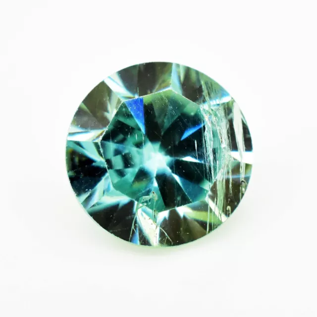 1.33 Cts Real Blue Moissanite Round Cut GTL Certified Gemstone