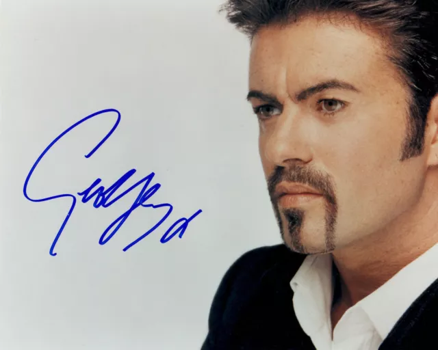 George Michael Autograph Signed Pp Photo Poster 1