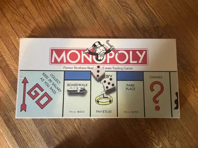 VINTAGE 1985 MONOPOLY Board Game 0009 Complete With Original Box Parker Brothers