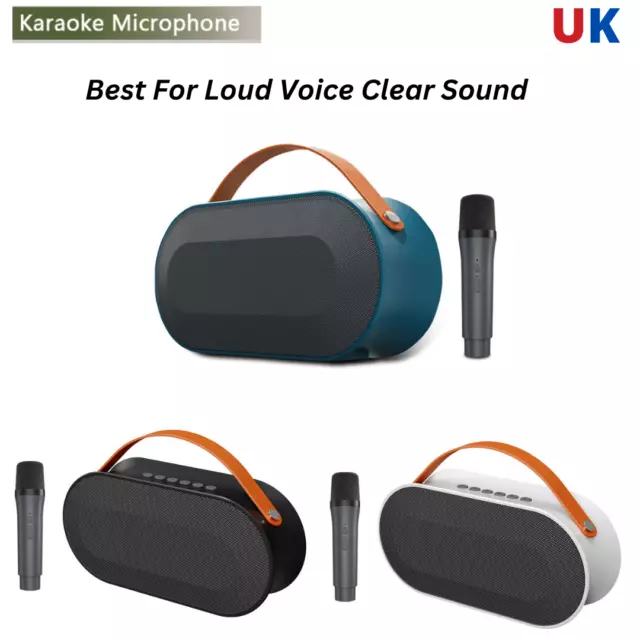 Professional Mic & Loud Sound Speaker Handheld Player Mic Wireles Bluetooth