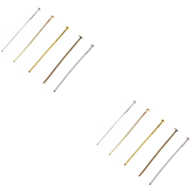 10 paquetes de aleación aguja en forma de T cabeza plana hágalo usted mismo fabricación de joyas accesorios