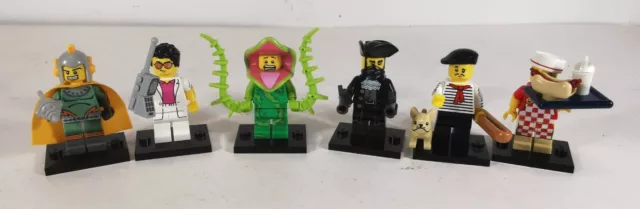 6 x Lego Mini Figures Bundle From Various Series Sets