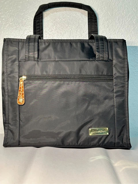 Samantha Brown Black Nylon Tote Shoulder Bag Carry On Bag