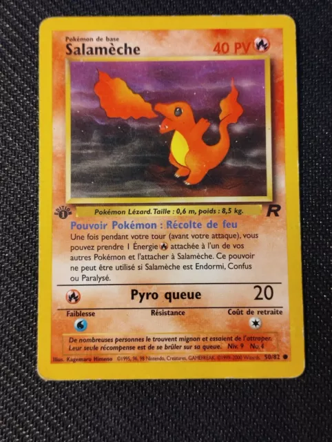 Carte Pokémon Salamèche 50/82 Edition 1 Team Rocket