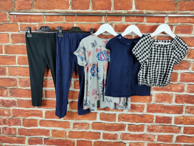 Girls Bundle Age 4-5 Years Next M&S Jojo Maman Leggings Dress Summer Top 110Cm