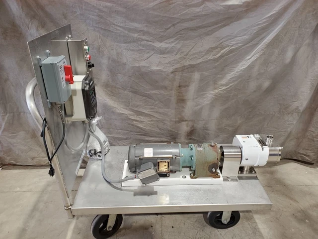 Stainless Steel Positive Displacement Pump Unibloc Pump, Baldor Motor, Vacon X