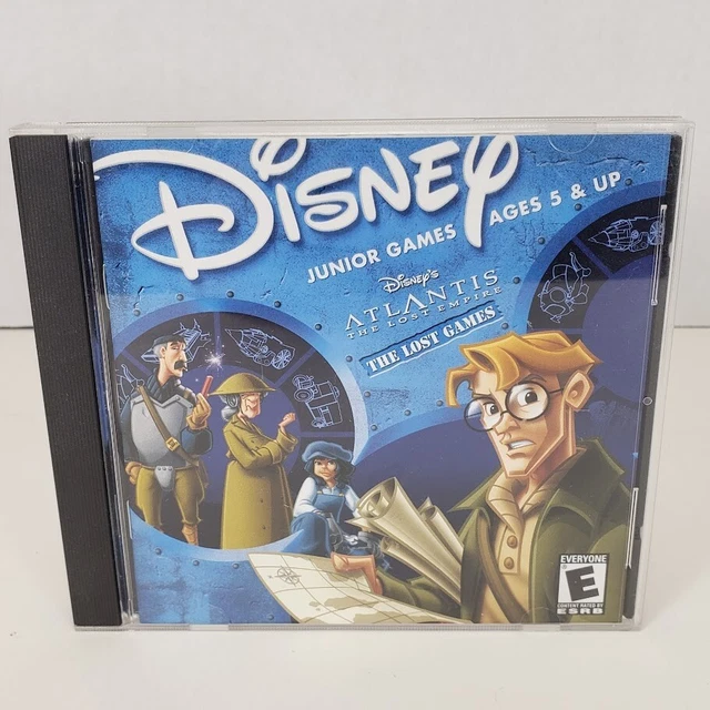 DISNEY JUNIOR GAMES Disney's Atlantis The Lost Empire The Lost Games Cd ...