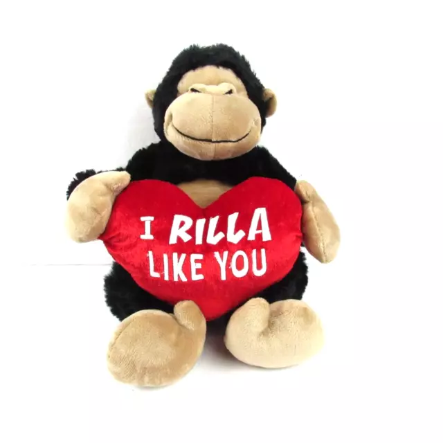 Burton "I Rilla like You" Valentine's Day Gorilla Ape Plush Stuffed Toy