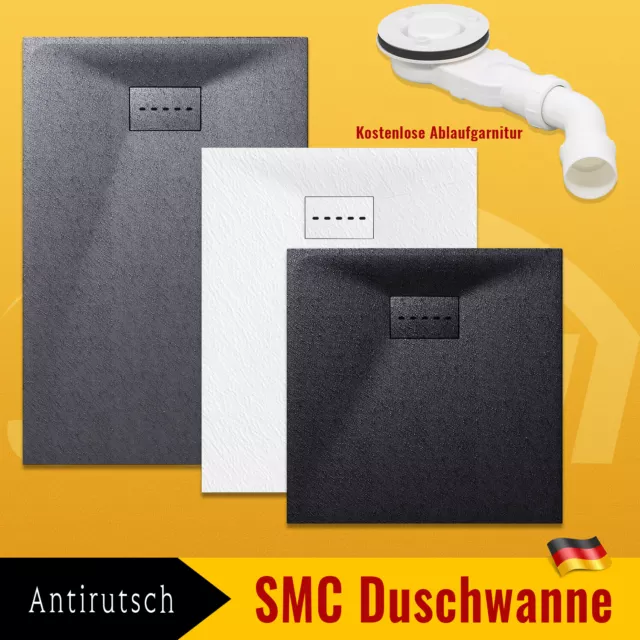 SONNI Design Duschwanne Super Flache Duschtasse aus SMC Antirutsch Brausewanne