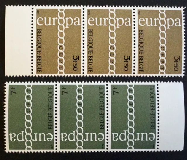 Timbre BELGIQUE / BELGIUM Stamp - Yvert Tellier n°1578 et 1579 x3 n** (Cyn22)