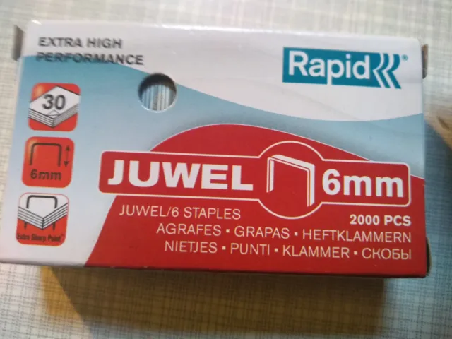 Rapid - Juwel 6mm 2000 Stück, Heftklammern