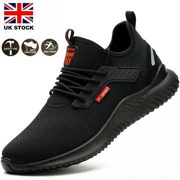 Mens Safety Shoes Work Trainers Womens Steel Toe Cap Lightweight Hiking Boots UK