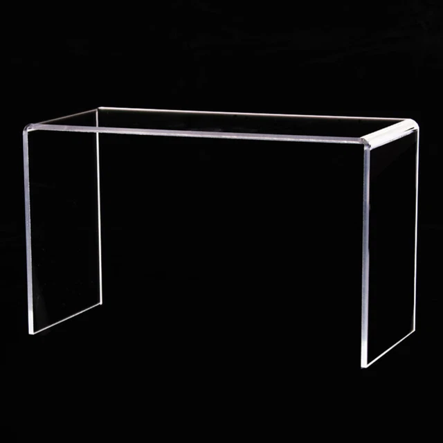 3 pz alzascarpe con display acrilico supporto display al dettaglio trasparente mensola a forma di U