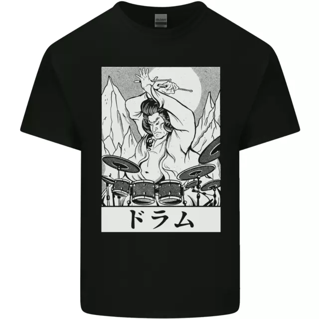 Sumo Wrestler Drummer Drumming Drums Mens Cotton T-Shirt Tee Top