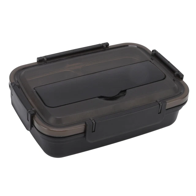 (Schwarz) Lunchbox Bento Box Salatbehälter Mit 4 Fächern Und