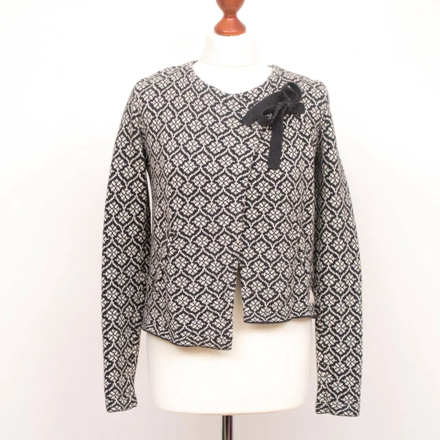 Cardigan da donna bianco e nero ODD MOLLY Tg. 1