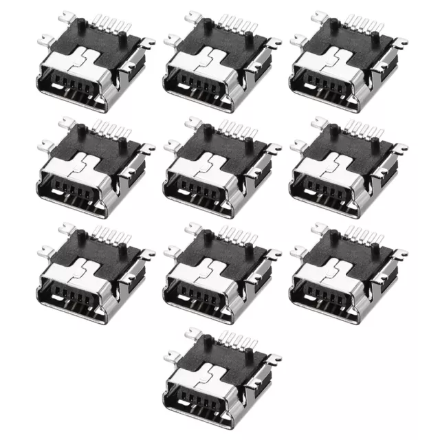 conector usb pcb tipo-b 5p conector hembra SMT Surface Mounted Devices, 10pcs