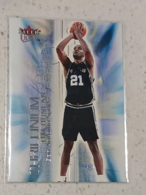 2000-01 Fleer Ultra Tim Duncan Thrillinium #3 San Antonio Spurs RARE!