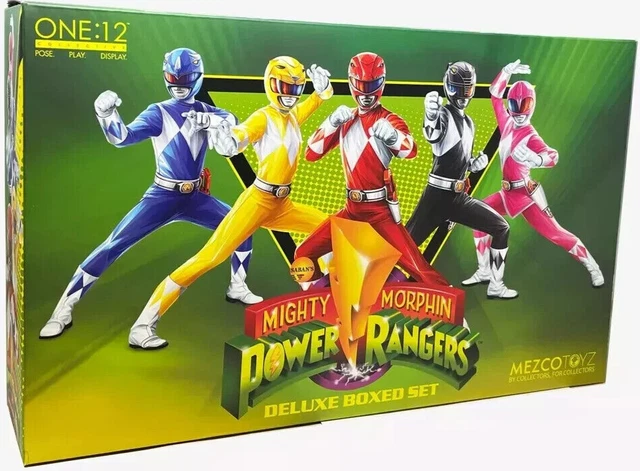 ONE: 12 COLLECTIVE Mighty Morphin Power Rangers Deluxe Set 5 Action ...