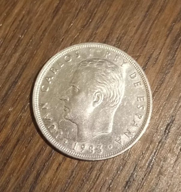 Spain 25 pesetas coin 1983. Nice condition.Circulated