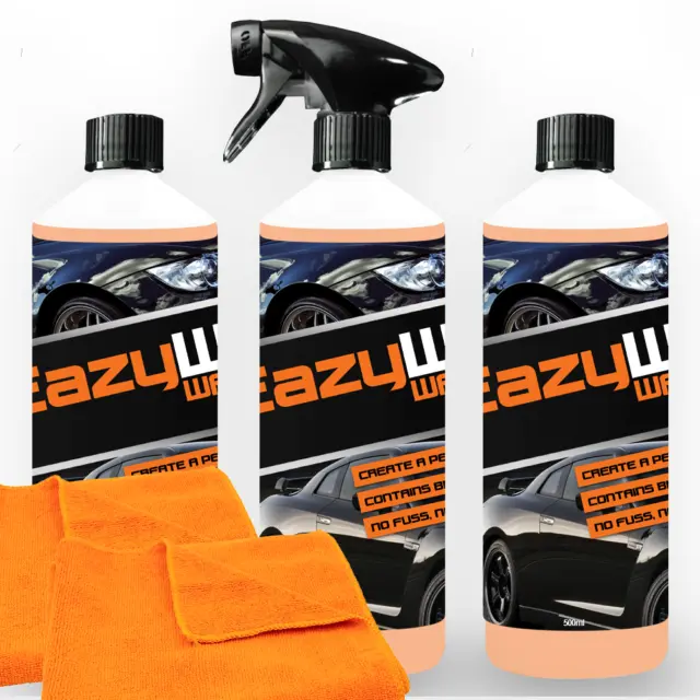 3 Pro Waterless Showroom Car Wash Cleaner Carnauba Wax Shine Polish Shield V03