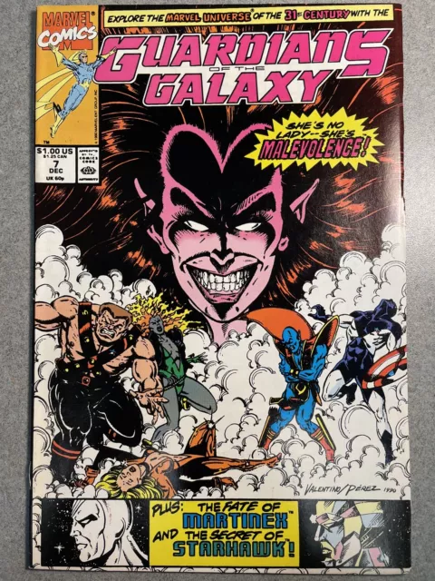 Guardians Of The Galaxy #7 (1990) Key! 1St App Malevolence Daughter Of Mephisto