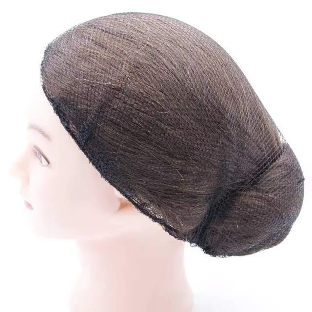 Hair Wig Black 1940's Mesh Thick Large Hairnet Snood Net Cap Style Elastic