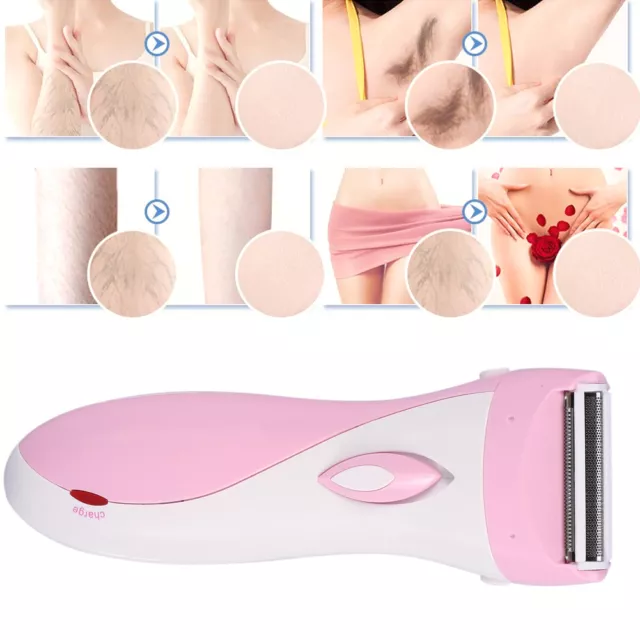 3W Épilateur à rasoir électrique Rechargeable pour femme Bras Jambe Aisselle