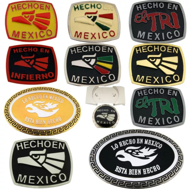 belt buckles lot 12 pieces Closeout Wholesale Overstock Mexican Hecho en Mexico