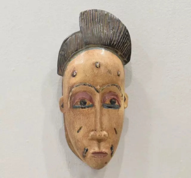 African Mask Baule Tribe Passport Mask Mali