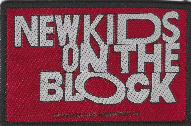 New Kids on the Block Logo  gewebter Aufnäher woven Patch Neu & Official!