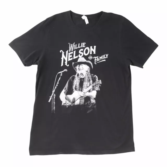 Willie Nelson and Family Live Tour Concert Shirt Black Eagle Guitar Large
