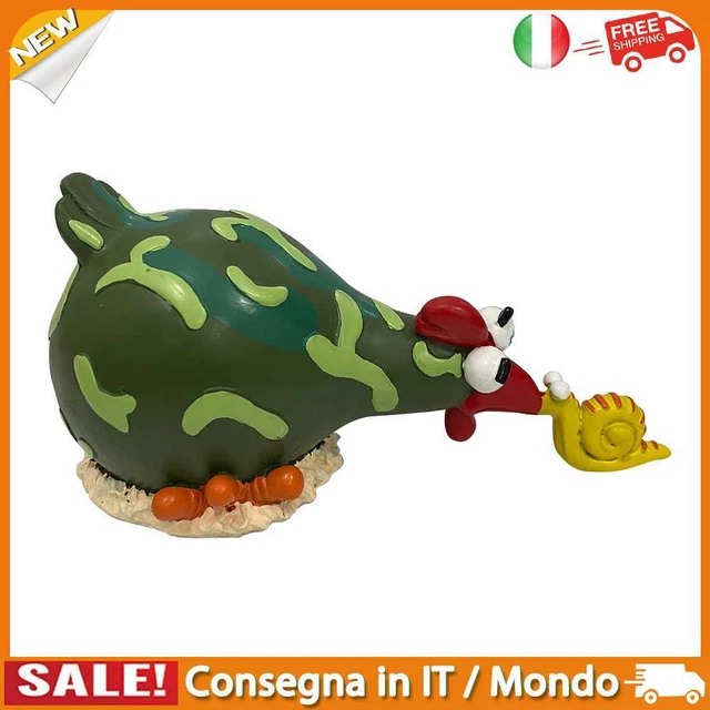 IT Resin Chicken Statue Funny Cute Chick Figurine Animal Art Sculptures (F)