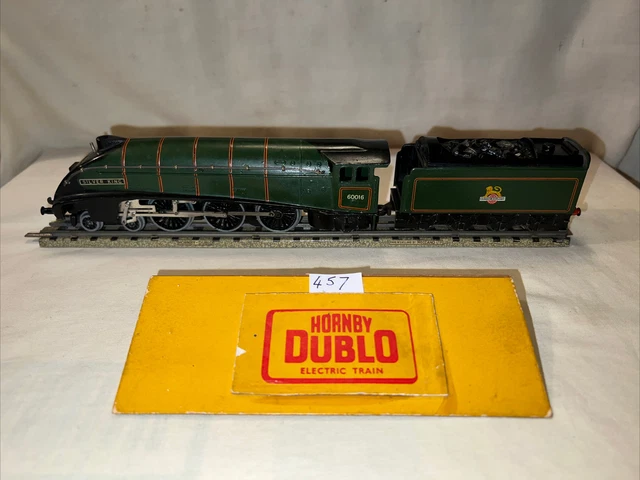Hornby Dublo 3 Rail EDL11 Gloss Silver King A4 60016 Loco & Tender Serviced VG