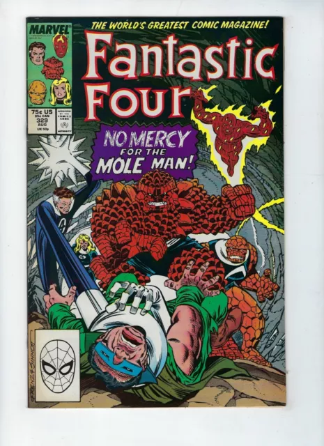 FANTASTIC FOUR # 329 (MOLE MAN app. AUG 1989) VF/NM