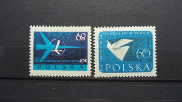 Polen 1959 / Kat. Fischer Nr. 971 + 975  Postfrisch / MNH (**)
