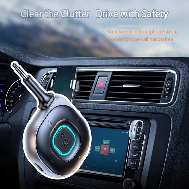 Ricevore trasmettore Bluetooth 5.0 2 IN 1 Audio wireless Adattatore USB Aux da 3,5 mm Ricevore audio wireless audio HIFI per auto 42 * 25 * 11mm  34