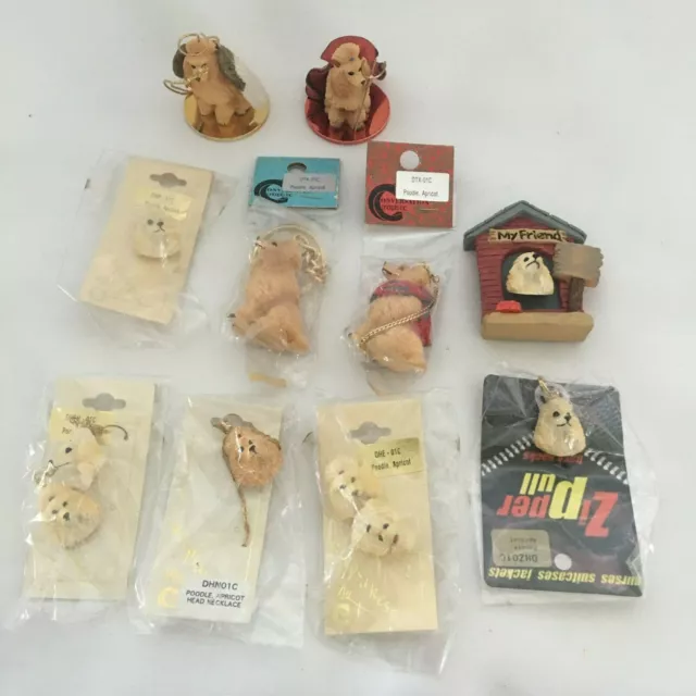Lot of 10 Items - Apricot  Poodle with French Cut from Conversation Concepts.