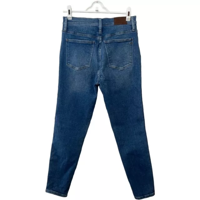 Madewell Jeans 10' High-Rise Skinny Crop Womens 29 Blue Denim Medium Wash *flaw 2