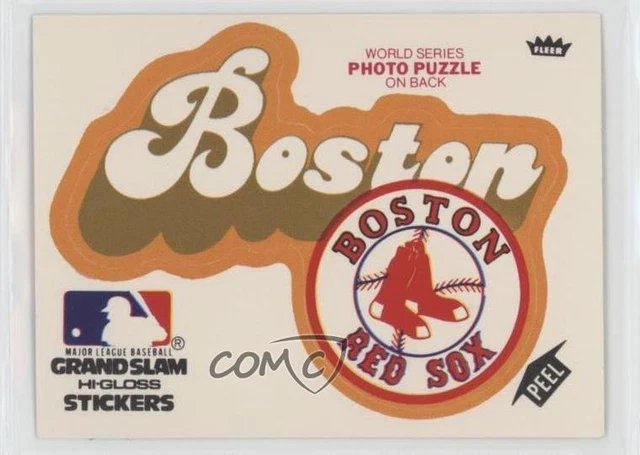 1978 Fleer Grand Slam Hi-Gloss Team Stickers Boston Red Sox #BOS.3