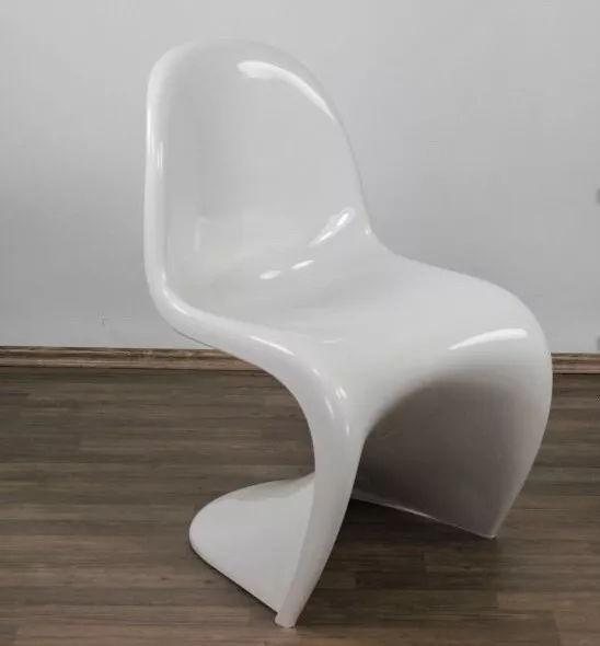 Lot de 4 Chaises Panton en S design blanc brillant  neuf design