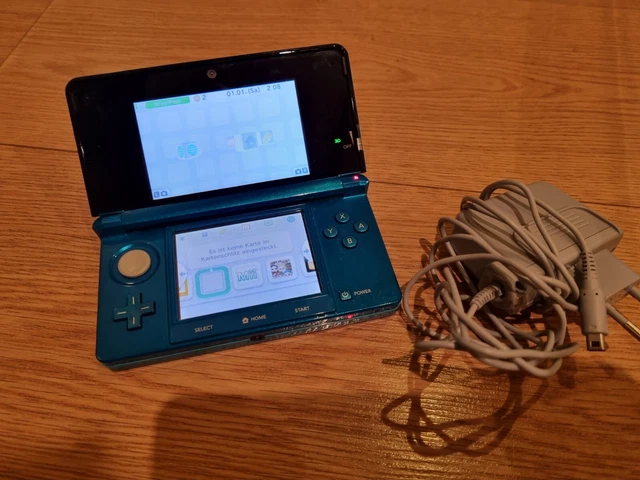 Console nintendo 3ds bleu fonctionnelle avec chargeur